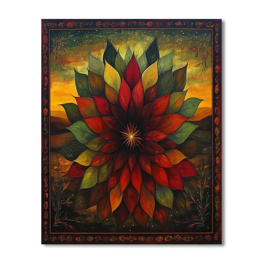 Frida Kahlo Inspired Resilience Nebula Garden paint by number