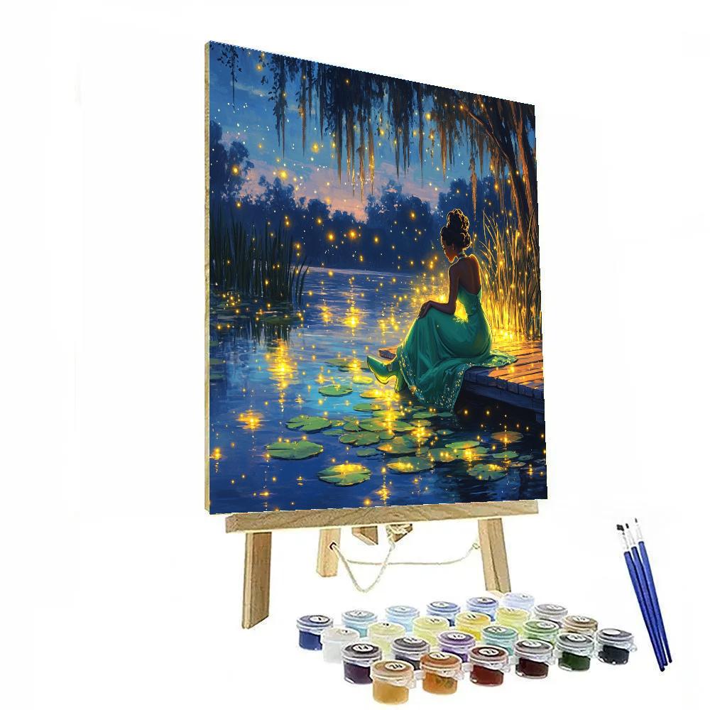 Tiana Bayou Star Reflection Disney Inspired Paint by numbers art