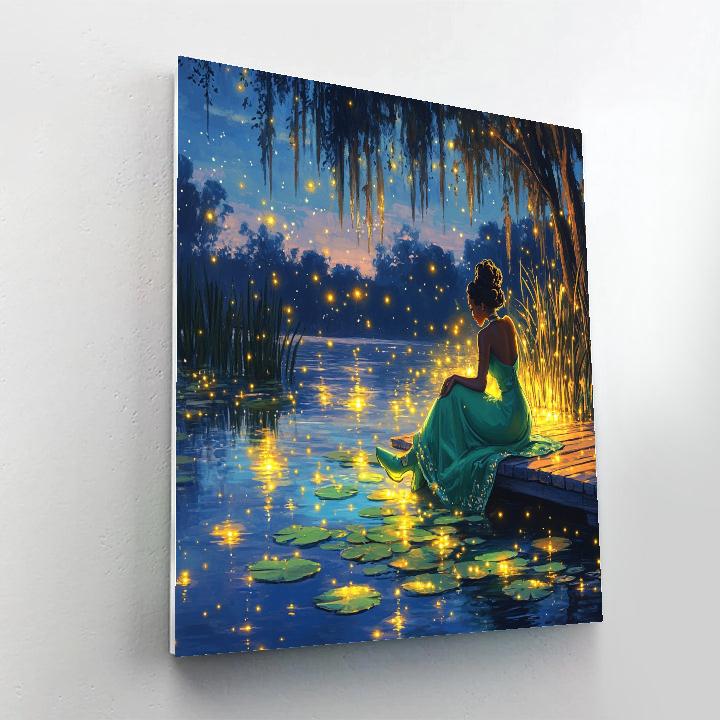 Tiana Bayou Star Reflection Disney Inspired Paint by numbers art