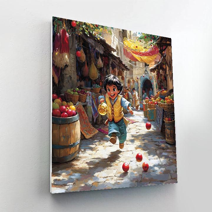 Abu Palace Market Treasure Chase Disney Inspired DIY paint by numbers