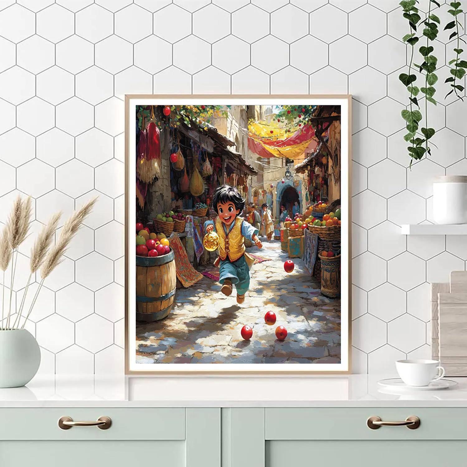 Abu Palace Market Treasure Chase Disney Inspired DIY paint by numbers