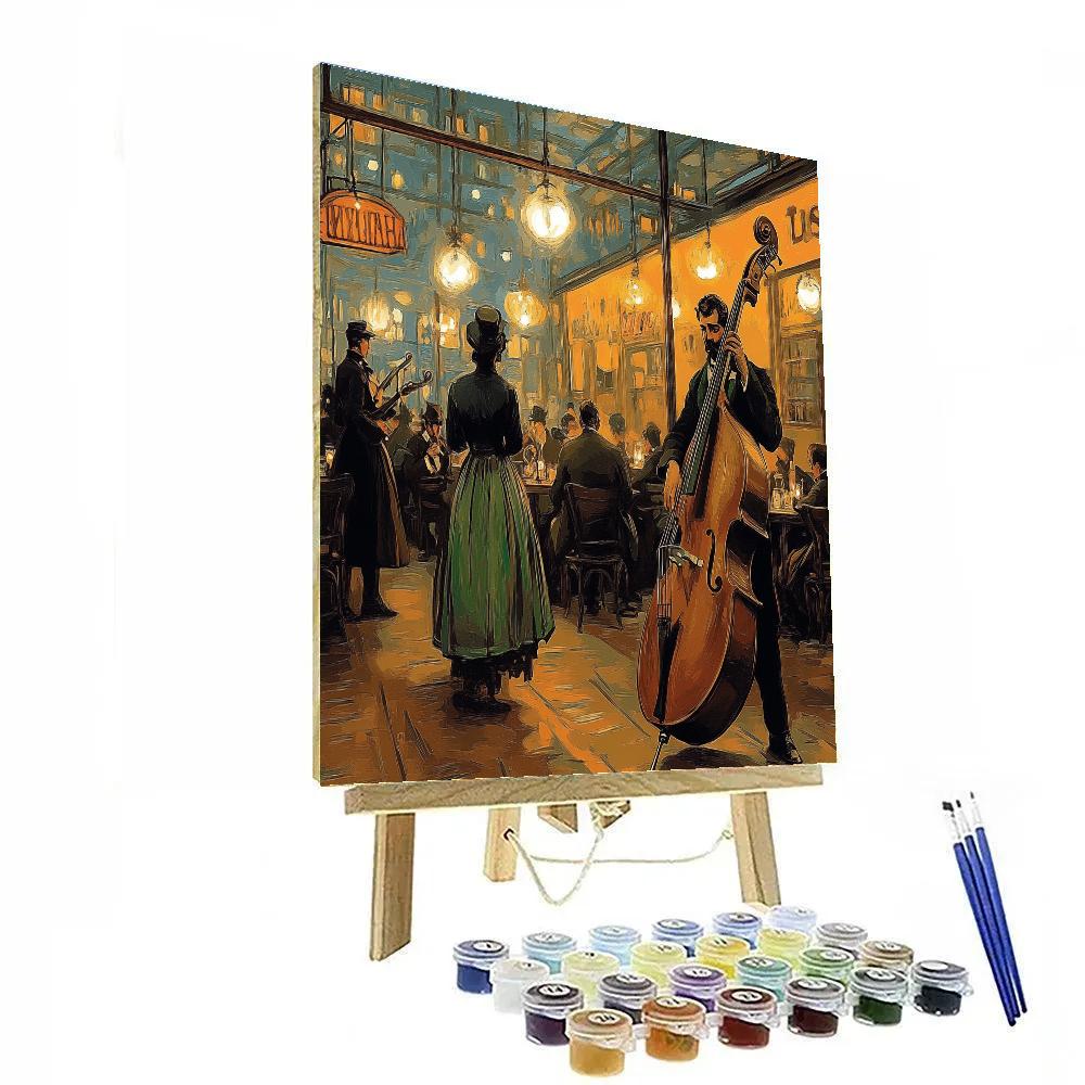 Henri De Toulouse Lautrec Inspired Night Cafe Musicians painting number kit