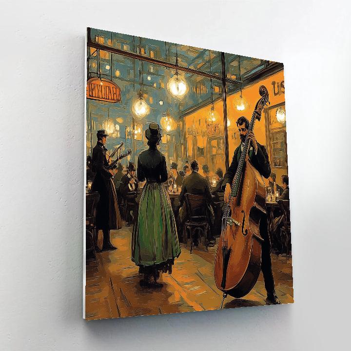 Henri De Toulouse Lautrec Inspired Night Cafe Musicians painting number kit