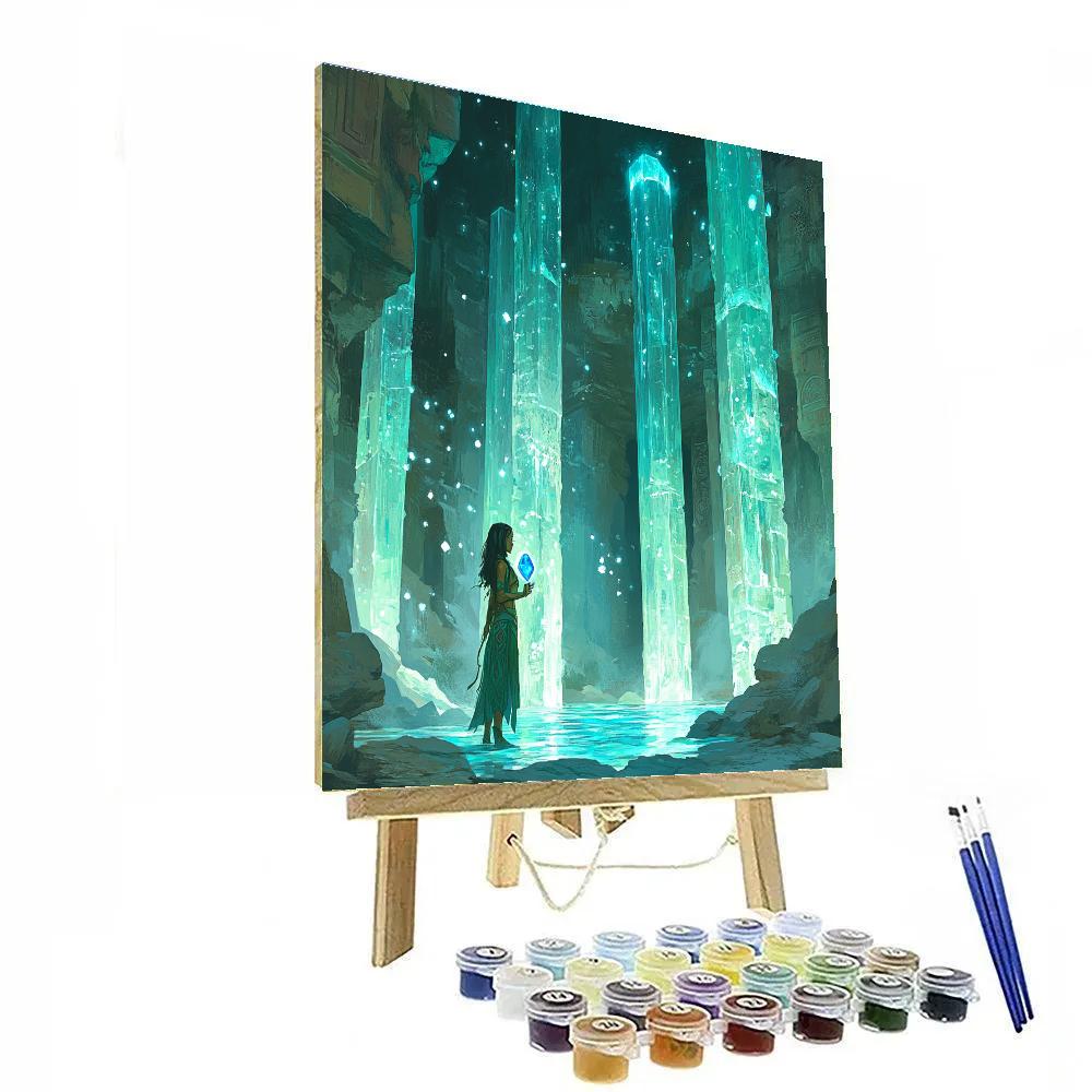 Kida Atlantean Crystal Cavern Disney Inspired paint by number