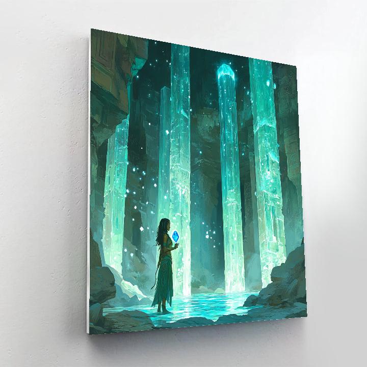 Kida Atlantean Crystal Cavern Disney Inspired paint by number