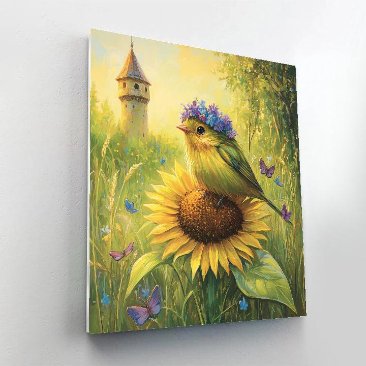 Pascal Flower Crown Hideout Disney Inspired paint by color