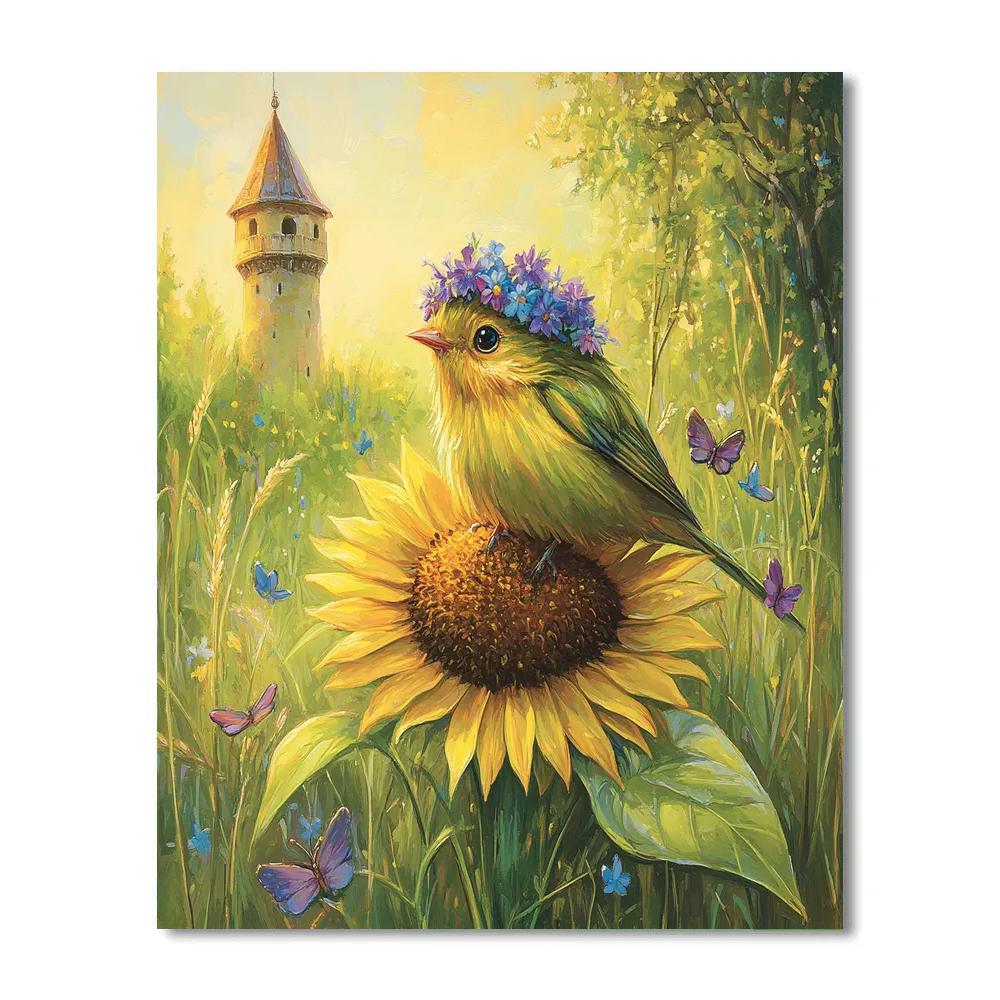 Pascal Flower Crown Hideout Disney Inspired paint by color