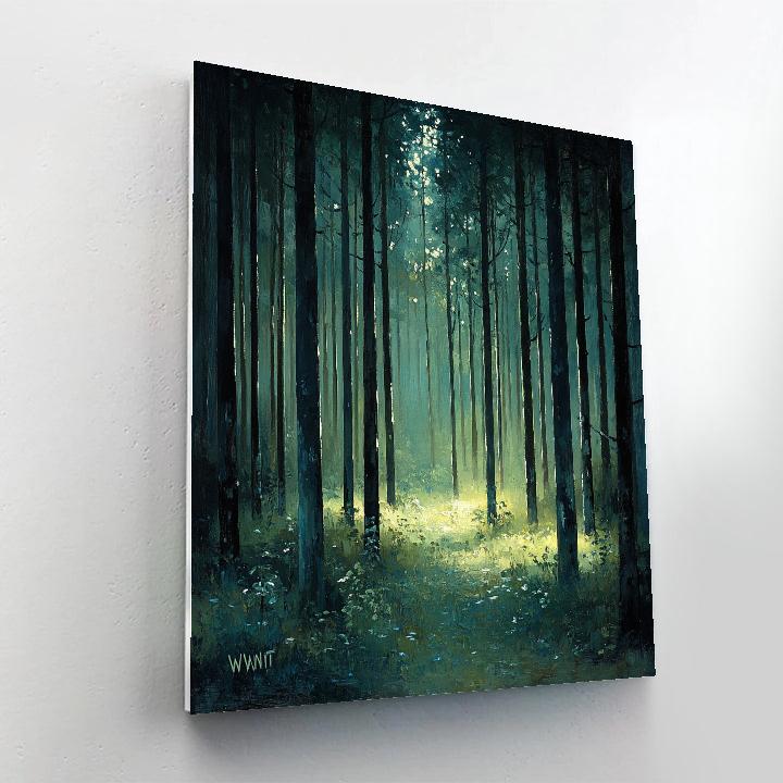 Alexander Helwig Wyant Inspired Forest Rain Shower painting number kit