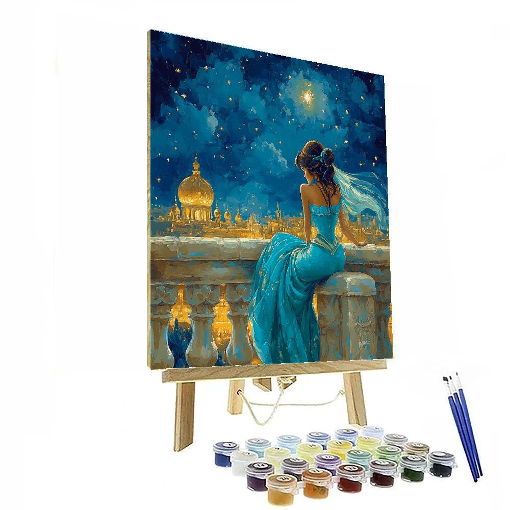Jasmine Starry Palace Balcony Dream Disney Inspired DIY paint by numbers