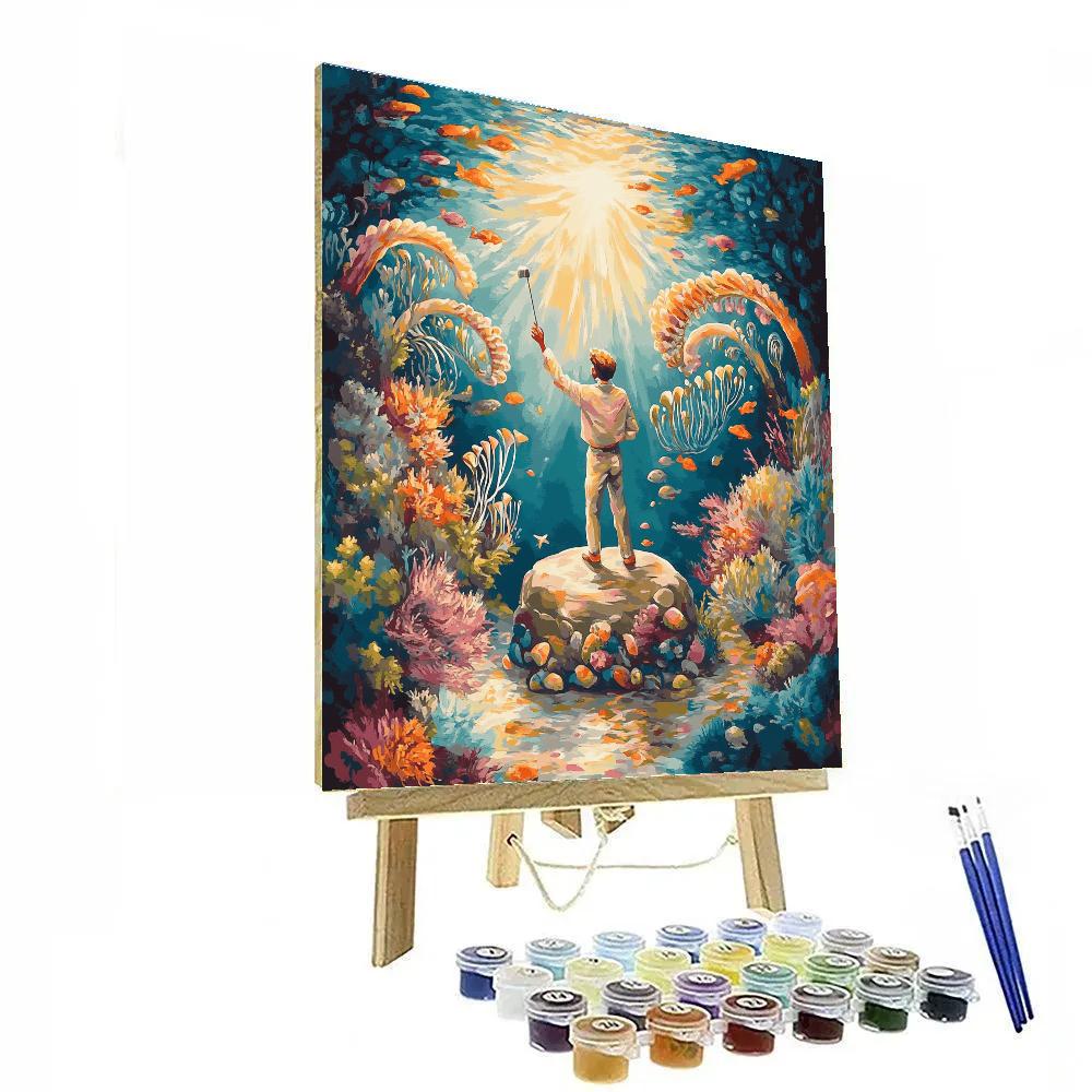 Sebastian Coral Reef Concert Disney Inspired Numbered painting kits