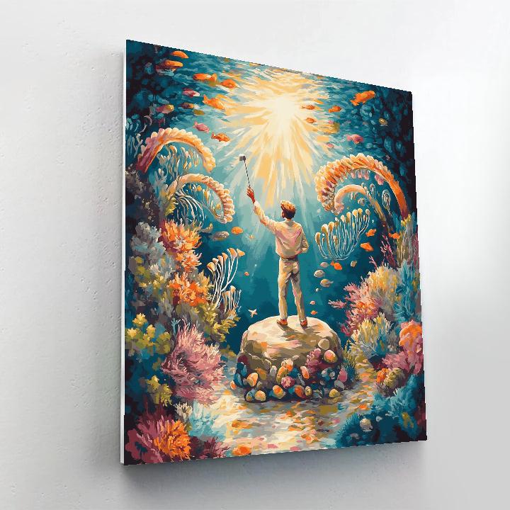 Sebastian Coral Reef Concert Disney Inspired Numbered painting kits