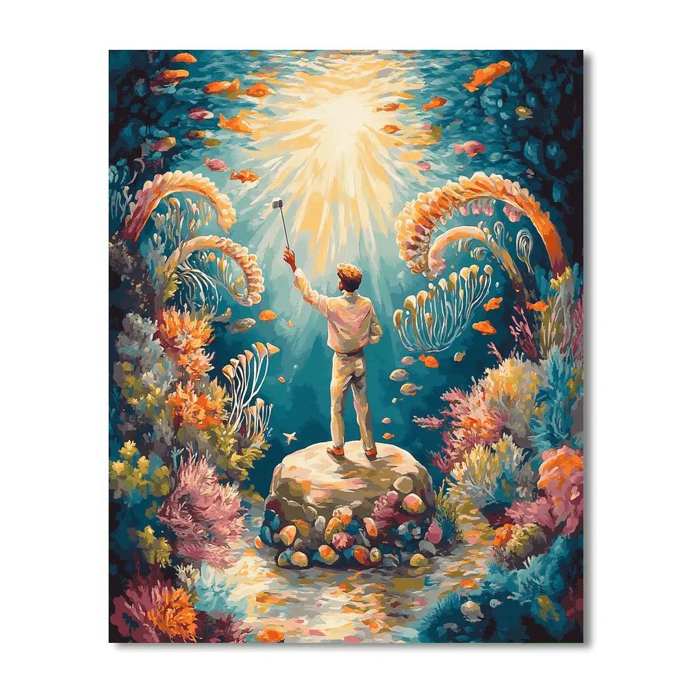 Sebastian Coral Reef Concert Disney Inspired Numbered painting kits