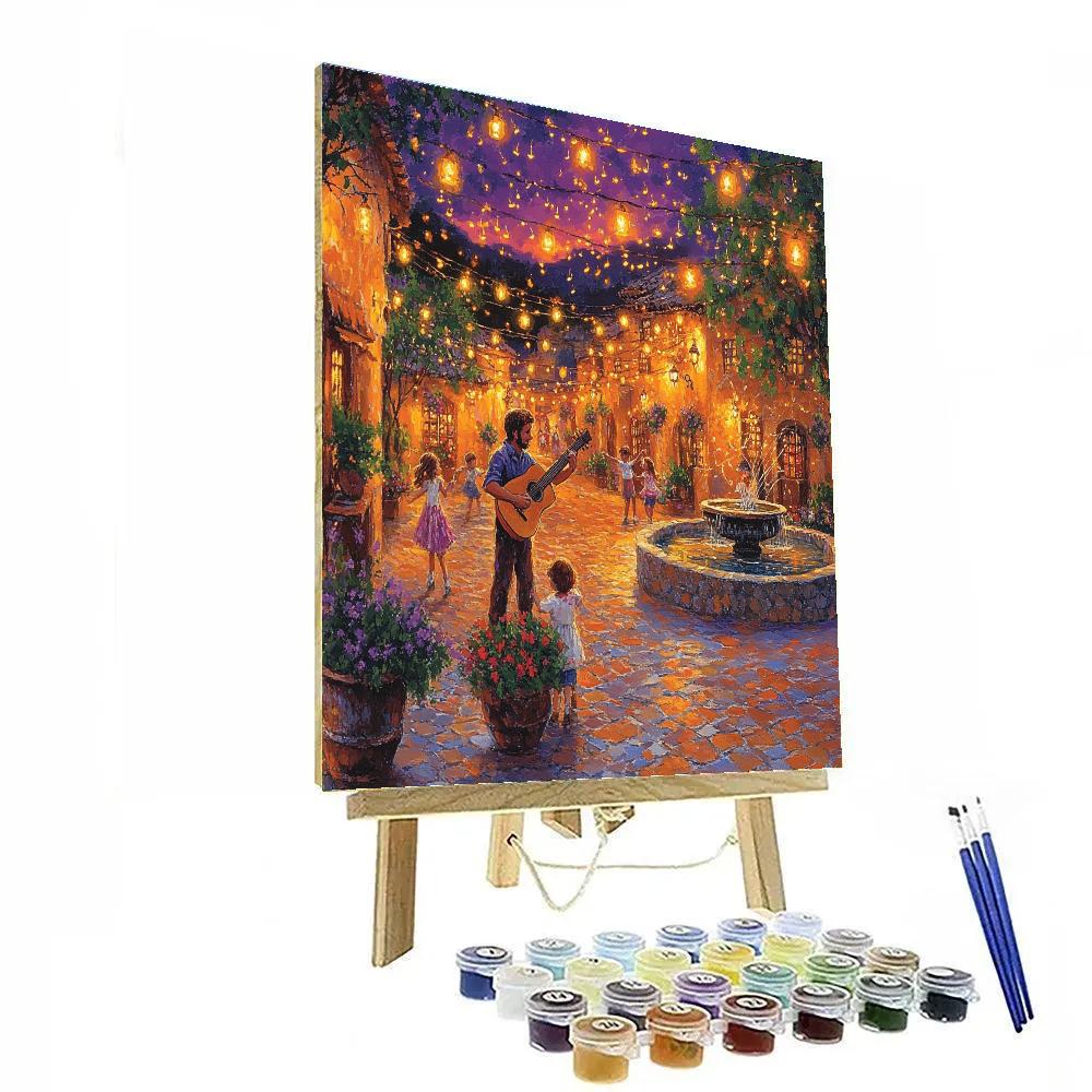 Hector Plaza Evening Song Disney Inspired Painting by numbers kit