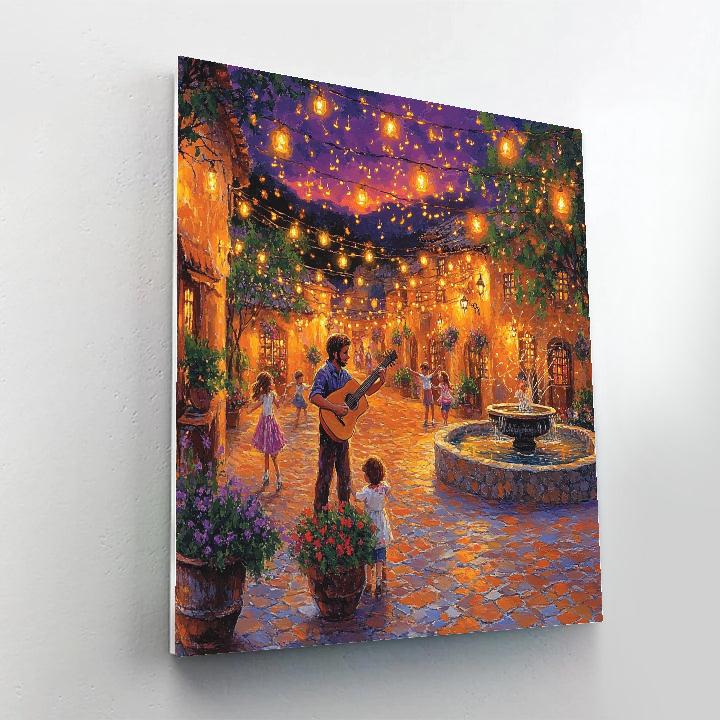 Hector Plaza Evening Song Disney Inspired Painting by numbers kit