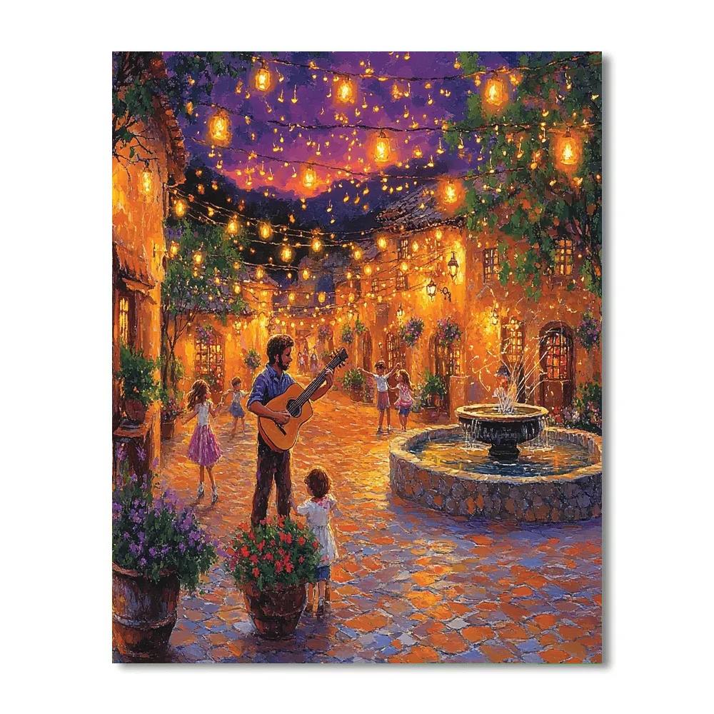 Hector Plaza Evening Song Disney Inspired Painting by numbers kit