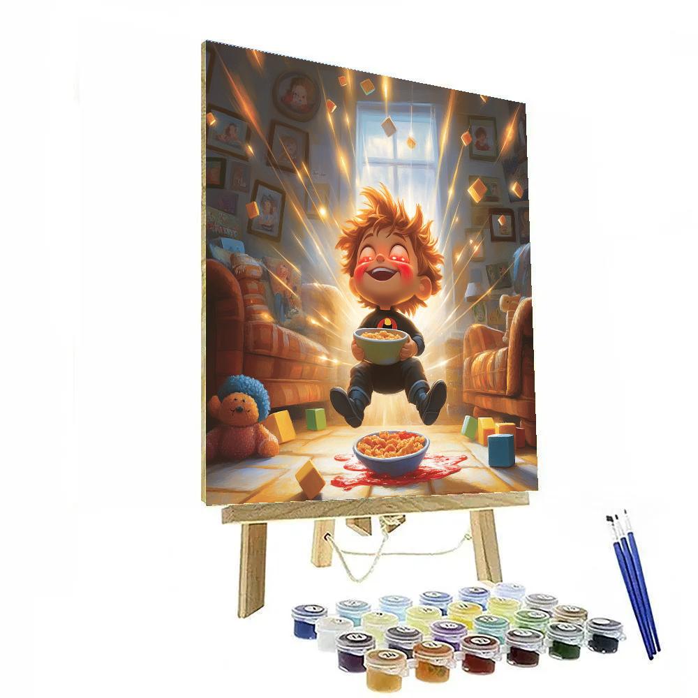 Jack Jack Parr Living Room Super Playtime Disney Inspired DIY paint by numbers