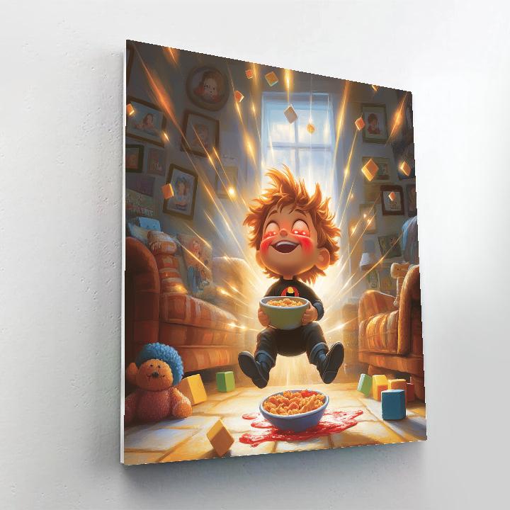 Jack Jack Parr Living Room Super Playtime Disney Inspired DIY paint by numbers