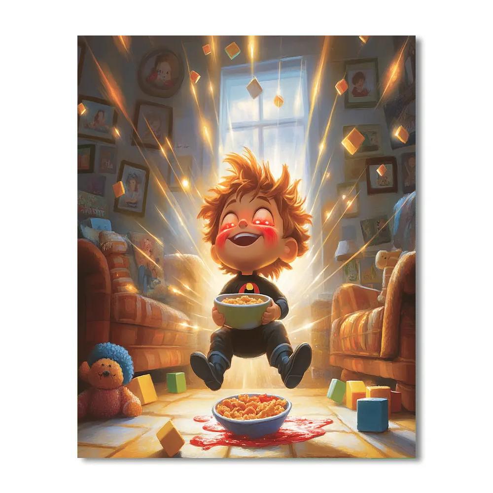 Jack Jack Parr Living Room Super Playtime Disney Inspired DIY paint by numbers