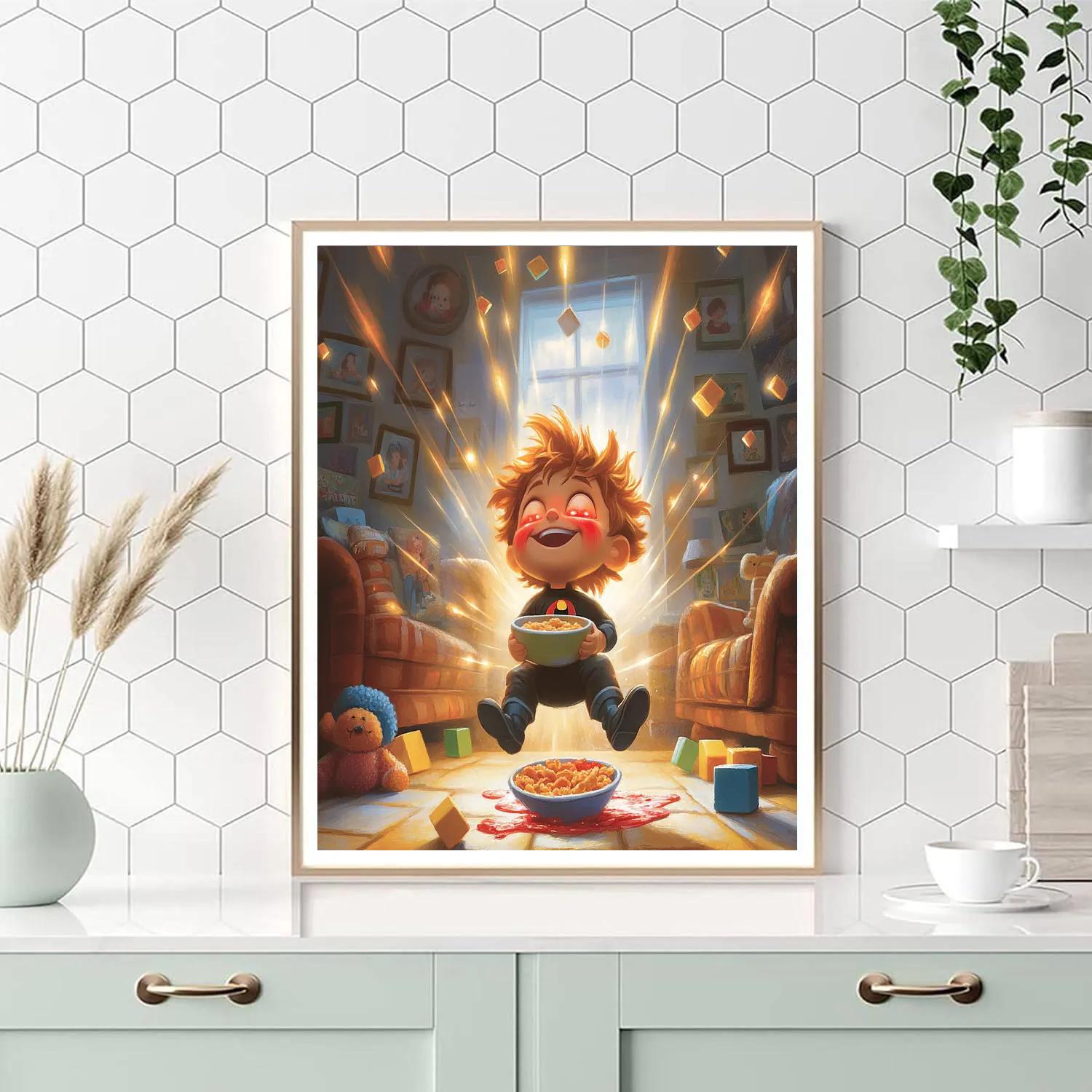 Jack Jack Parr Living Room Super Playtime Disney Inspired DIY paint by numbers