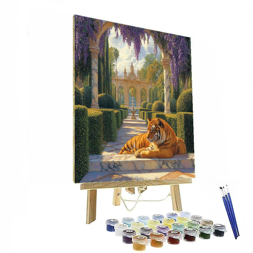 Rajah Palace Garden Guard Disney Inspired Paint by numbers art
