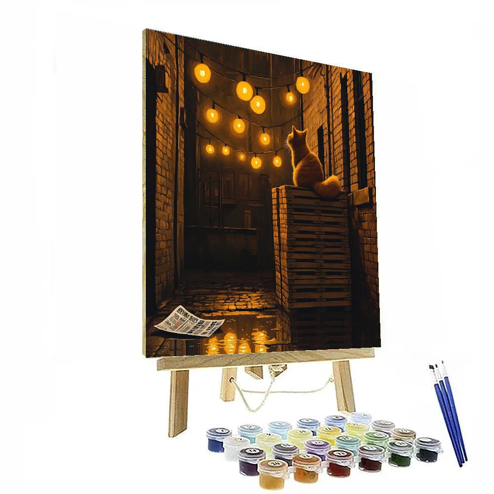 Oliver City Alley Music Moment Disney Inspired Painting by numbers kit