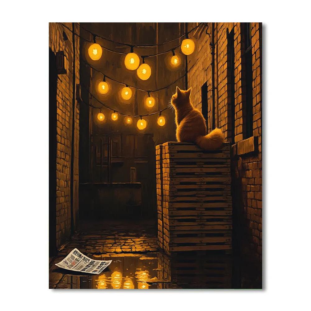 Oliver City Alley Music Moment Disney Inspired Painting by numbers kit