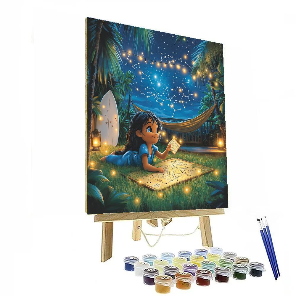 Lilo Backyard Star Chart Disney Inspired Painting by numbers kit