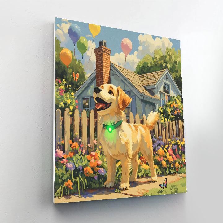 Dug Up House Front Yard Patrol Disney Inspired paint by number