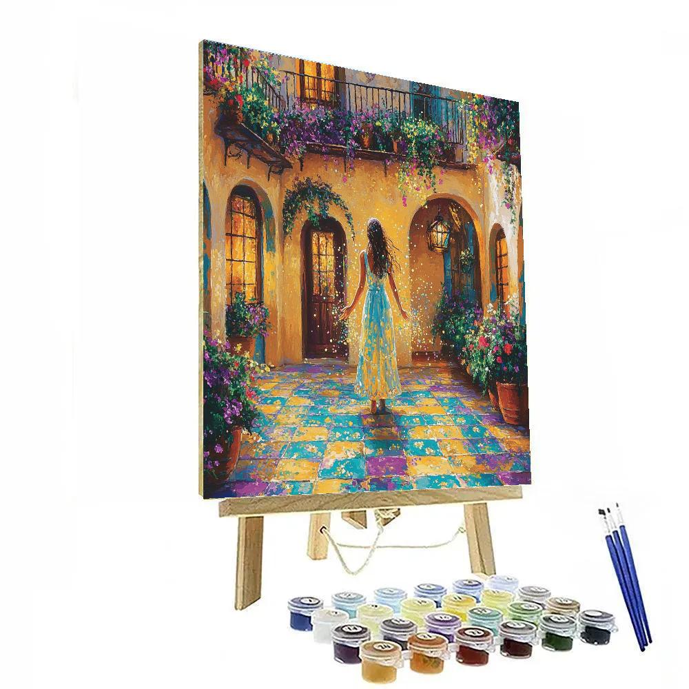 Mirabel Madrigal Courtyard Magic Glow Disney Inspired paint by color