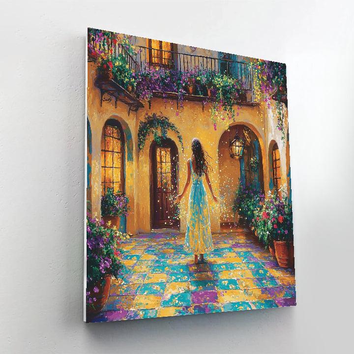 Mirabel Madrigal Courtyard Magic Glow Disney Inspired paint by color