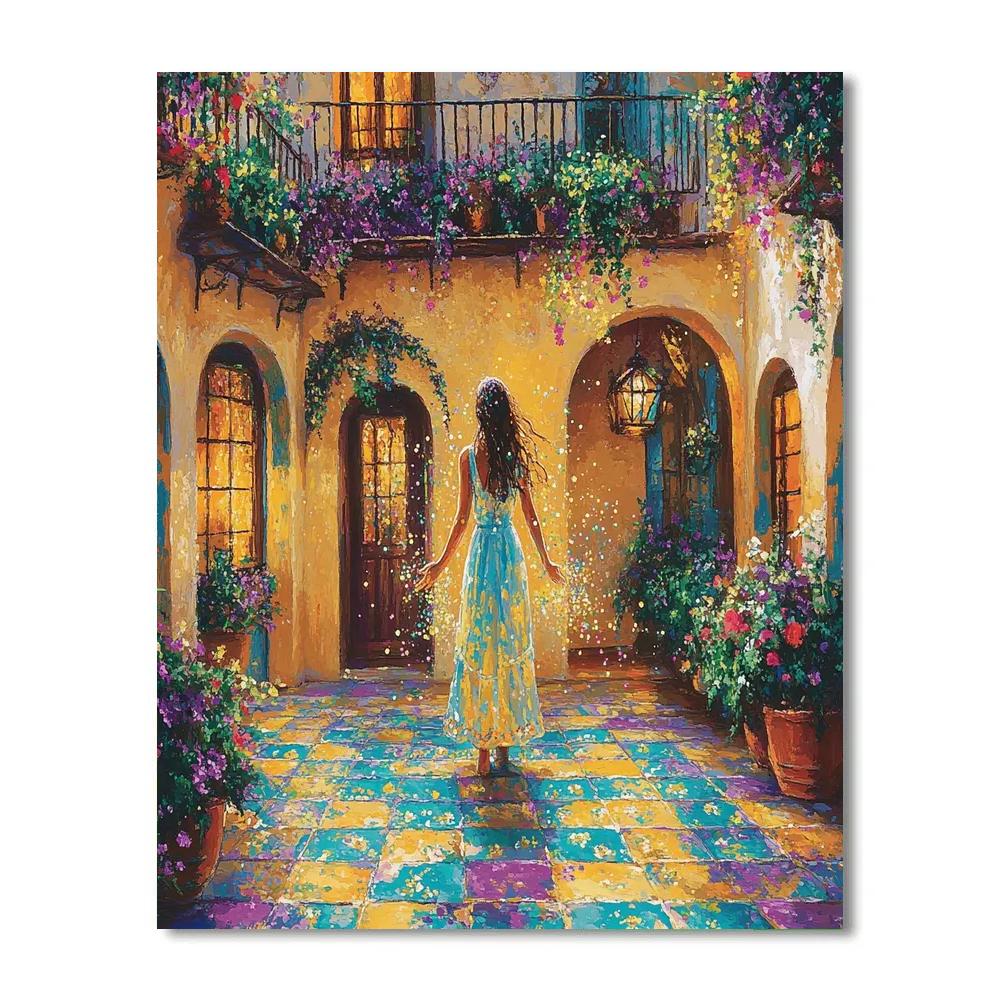 Mirabel Madrigal Courtyard Magic Glow Disney Inspired paint by color