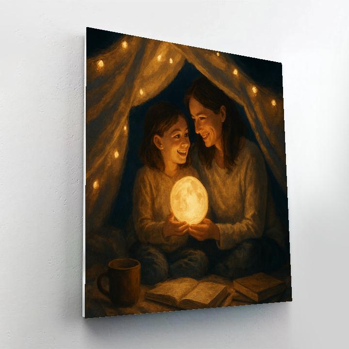 Moonlit Blanket Fort Promise Paint by numbers art