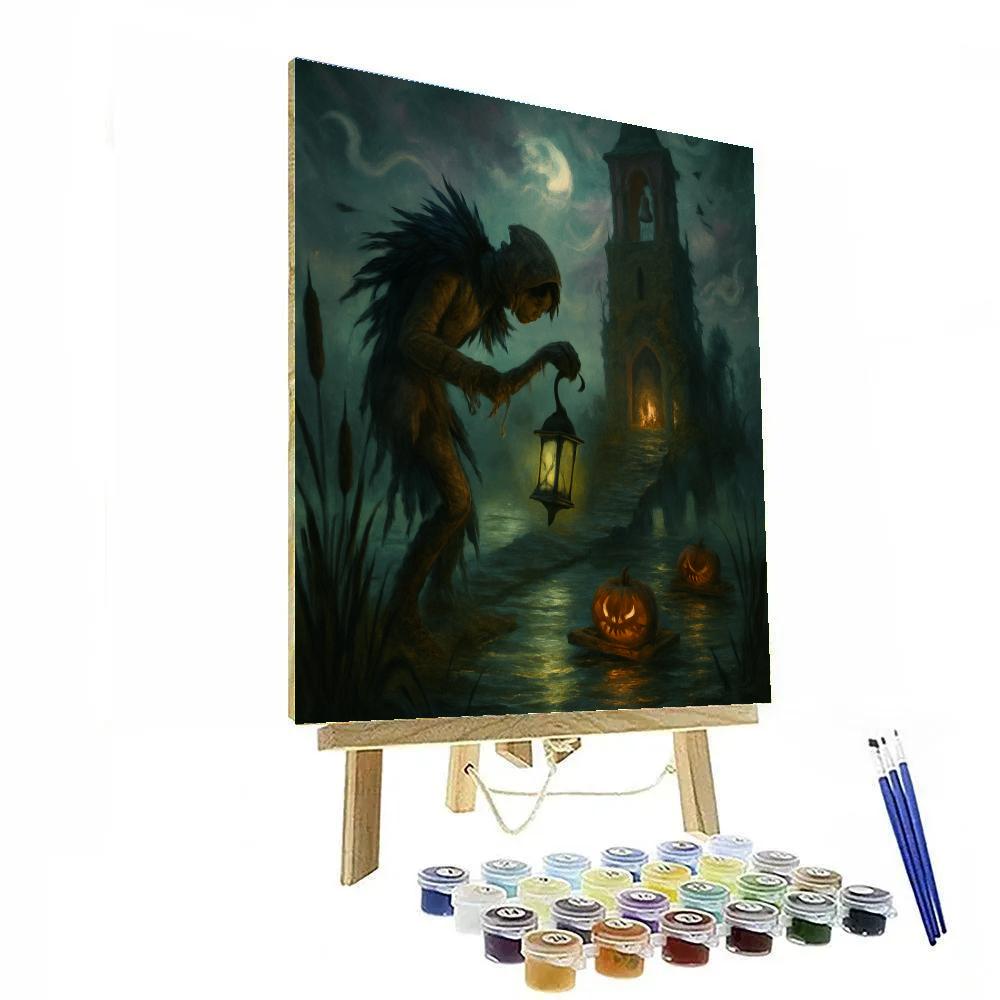 The Bell Tower Marsh At Witchlight Dusk Number painting