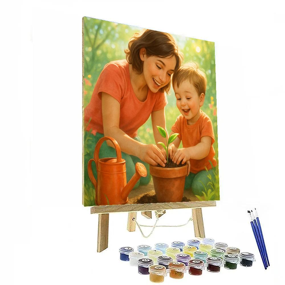 Garden Apron Lessons painting number kit
