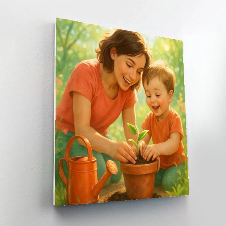 Garden Apron Lessons painting number kit