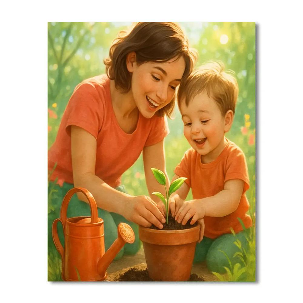 Garden Apron Lessons painting number kit