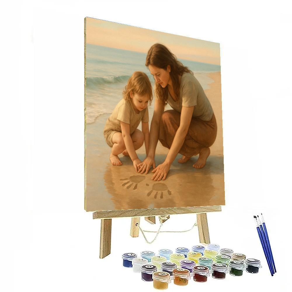 Tidal Edge Handprints paint by color