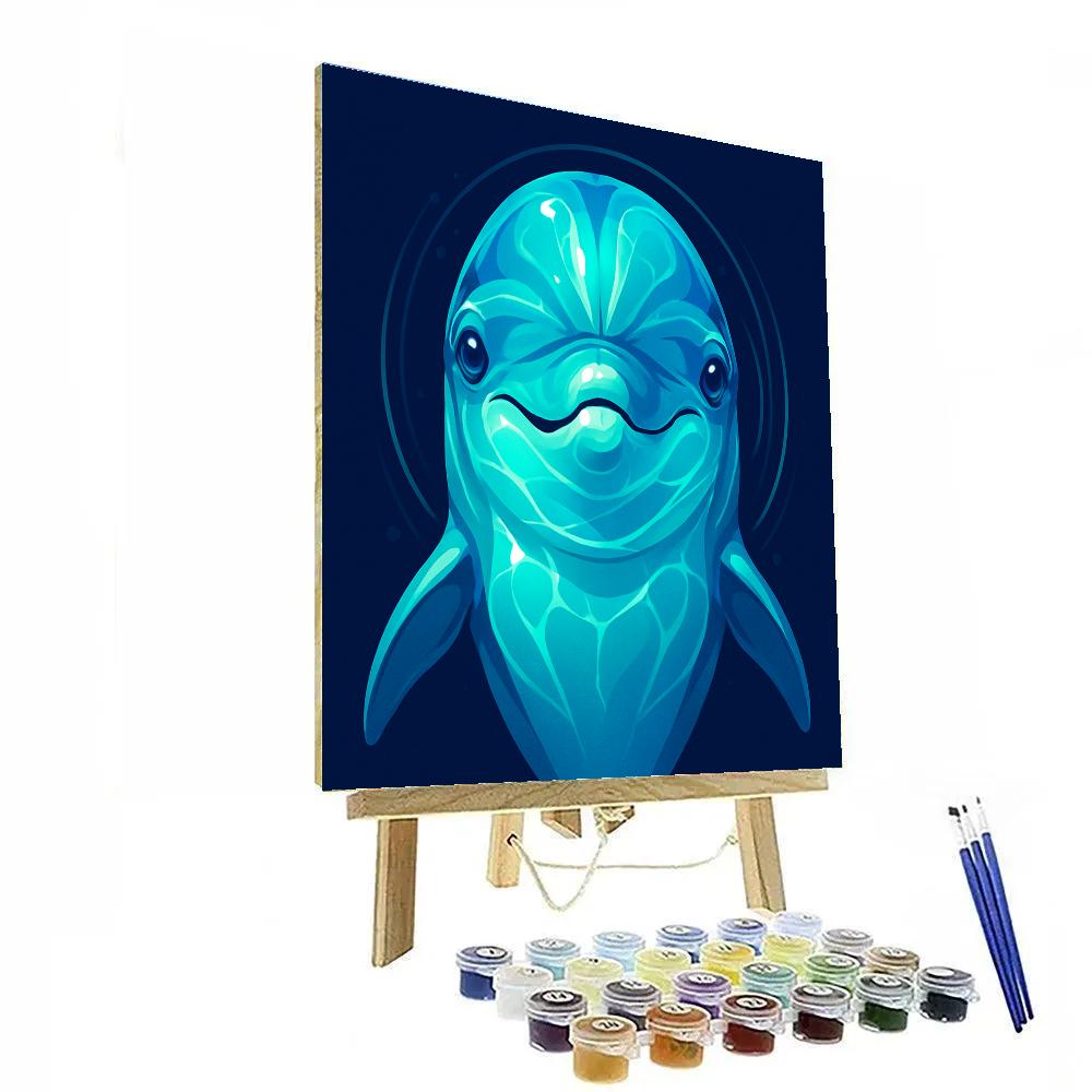 Prismatic Tide Dolphin Paint by numbers kits