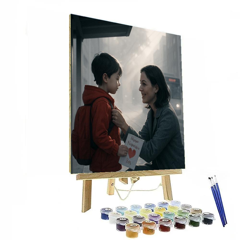 Bus Stop Pep Talk paint by color