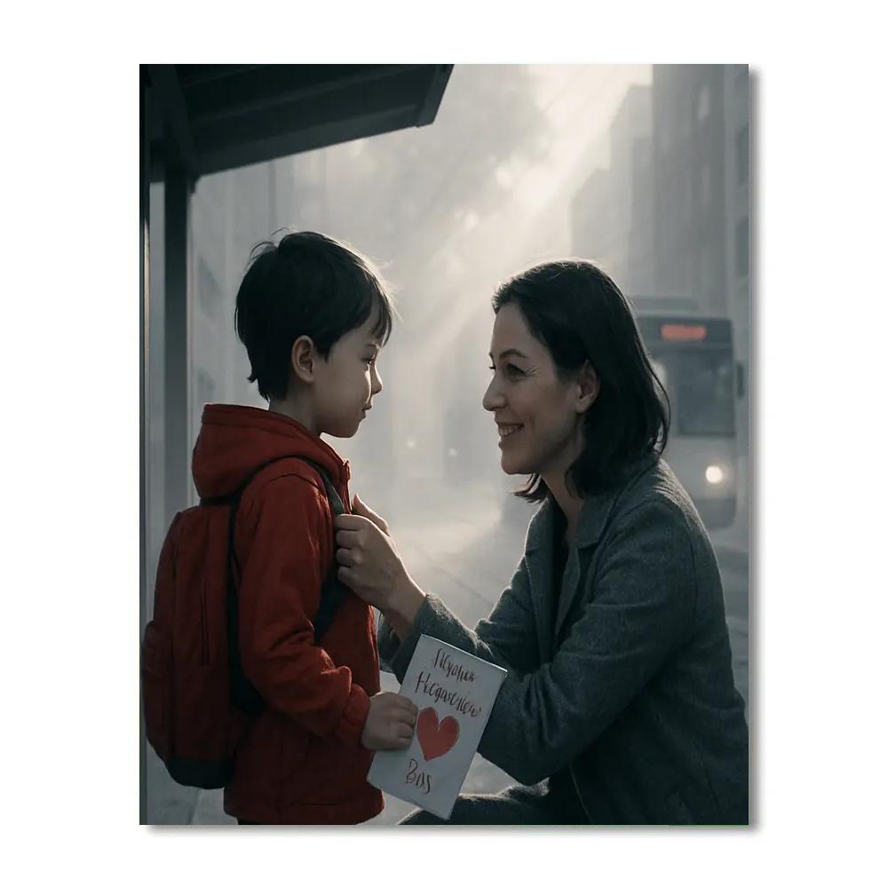 Bus Stop Pep Talk paint by color