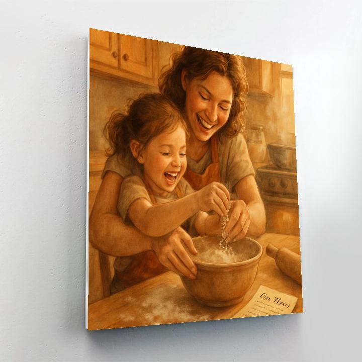 Kitchen Recipe Time Capsule Number painting