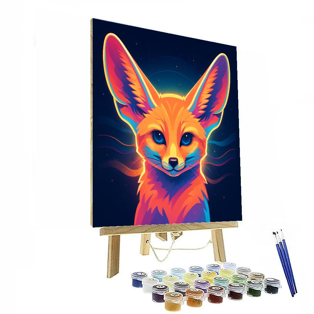 Starlit Mirage Fennec Fox Numbered painting kits