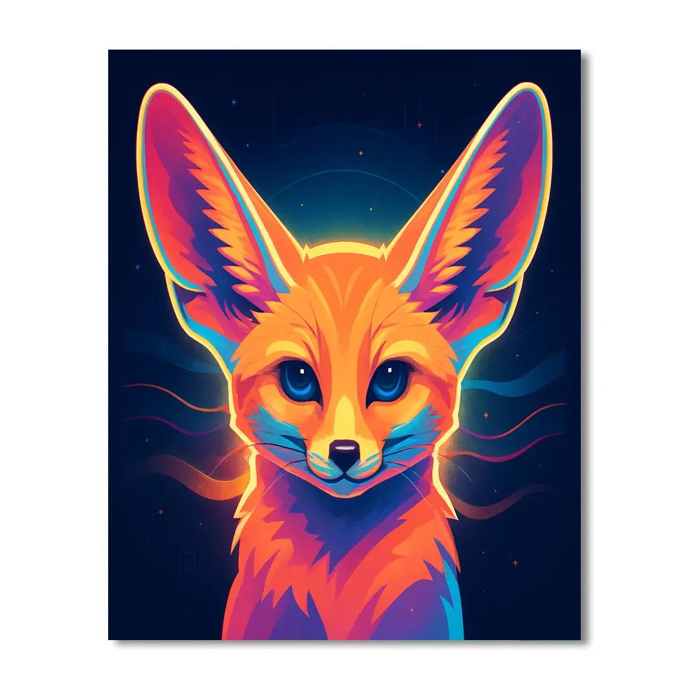 Starlit Mirage Fennec Fox Numbered painting kits