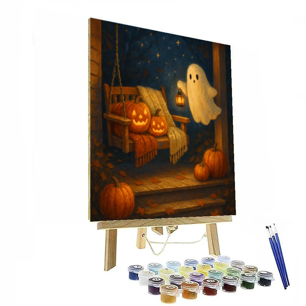 Porch Swing Under A Quilt Of Stars painting number kit