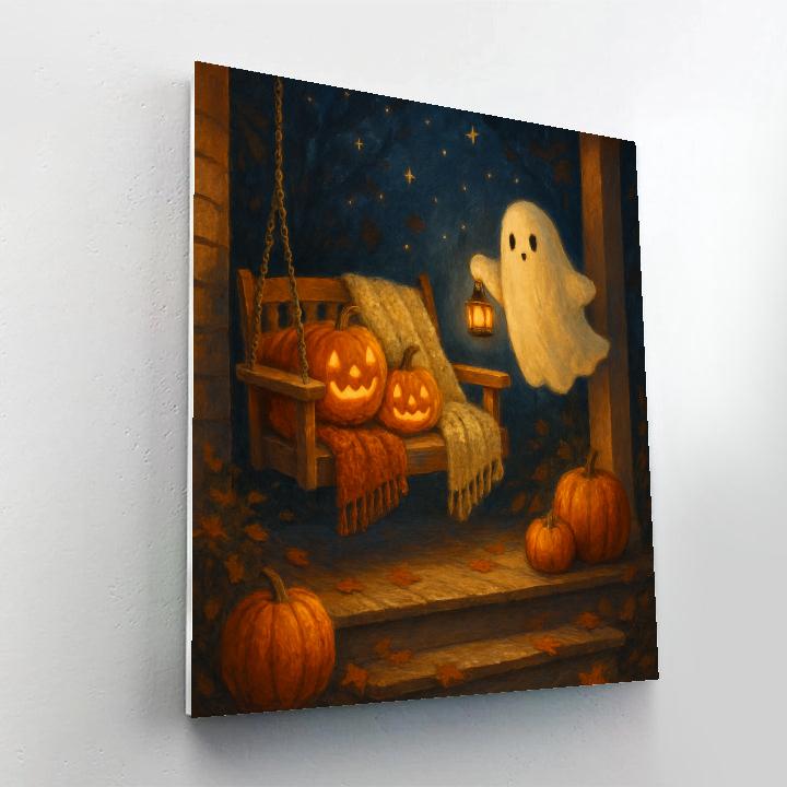 Porch Swing Under A Quilt Of Stars painting number kit