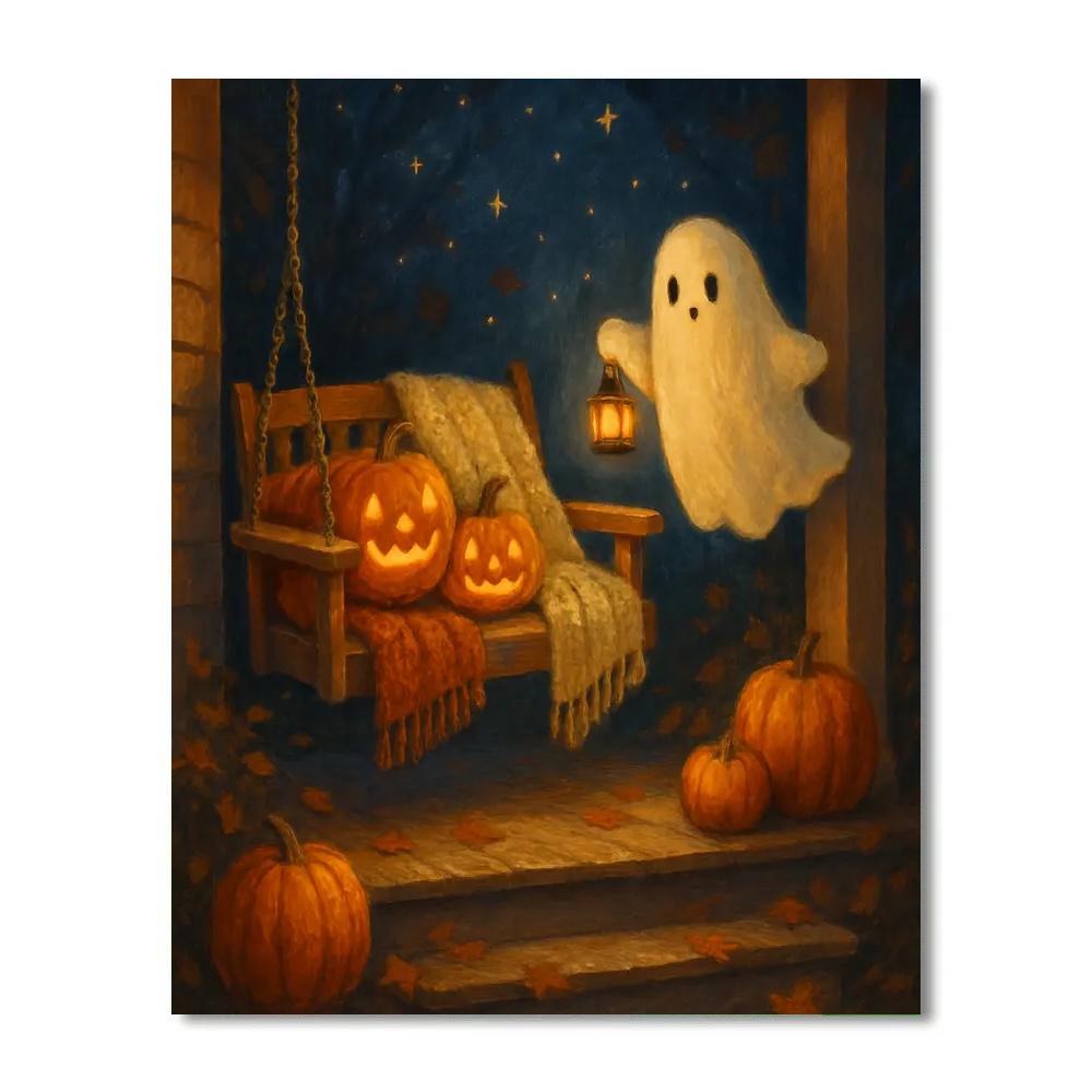 Porch Swing Under A Quilt Of Stars painting number kit