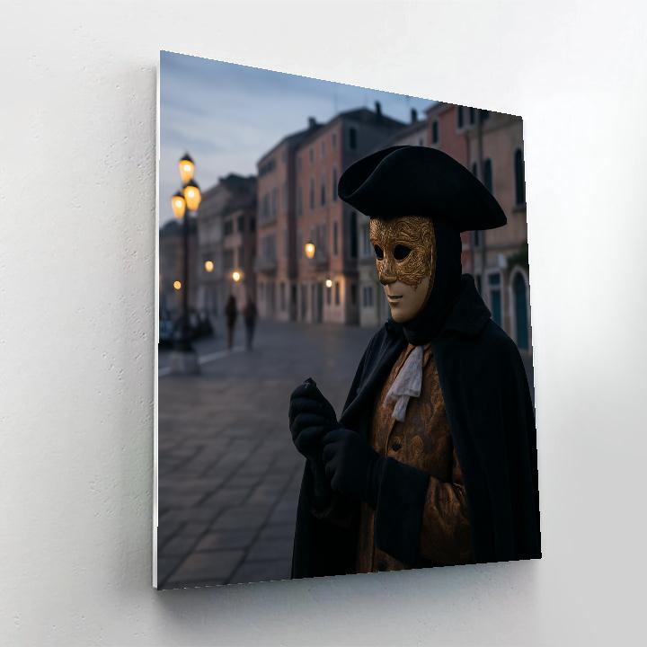 Venice Carnival Mask Artisan In Campo At Dawn paint by numbers