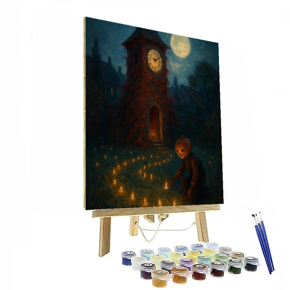 Clocktower Garden Of Floating Candles DIY paint by numbers
