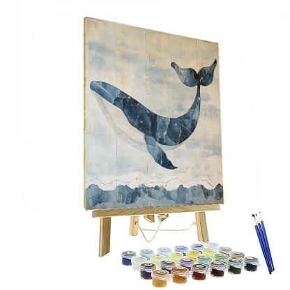 Michelangelo Inspired Whale Vortex Painting by numbers kit