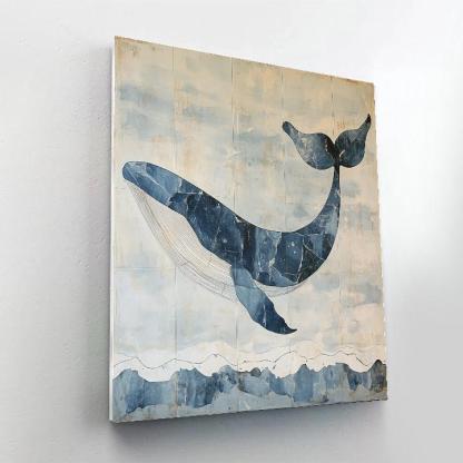 Michelangelo Inspired Whale Vortex Painting by numbers kit